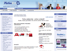 Tablet Screenshot of platinablue.com